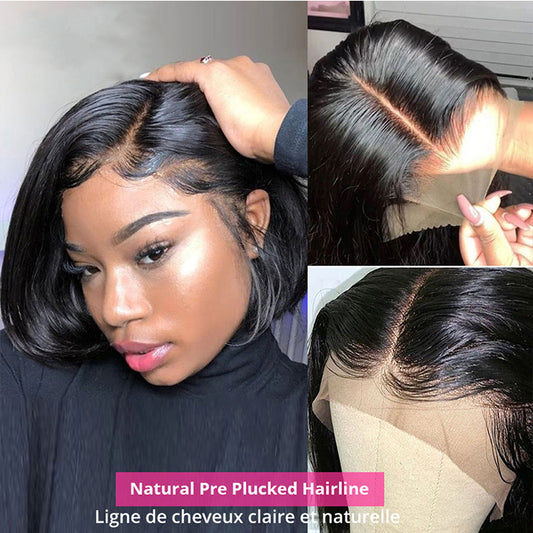 13x4 Lace Frontal Bob Straight Wig Human Hair