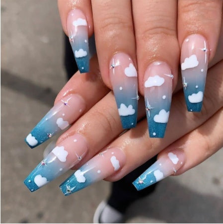 Wearing Nails Finished Soft Nails - False Nails