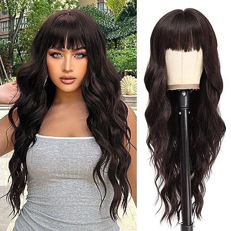 Fashion Air Bangs Long Curly Wig